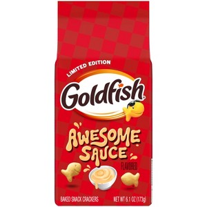 Goldfish Limited Edition Awesome Sauce Flavored Crackers - 6.1oz - 1 of 4