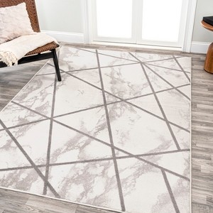 Patras Modern Geometric Marbled Area Rug - JONATHAN Y - 1 of 4