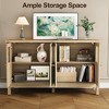 Heynemo Sideboard Buffet Cabinet with Storage, 55'' Storage Cabinet with Acrylic Accents, Accent Cabinet with Adjustable Shelves, Wood Credenza - 4 of 4