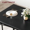 Farmhouse Dining Table Chair Set for 4, Space Saving Kitchen Table Set for Small Spaces - 4 of 4