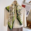 Anna-Kaci Satin Square Scarf Floral Print Versatile Styling Accessory for Headscarves and Shawls - 27.5IN×27.5IN - 3 of 4