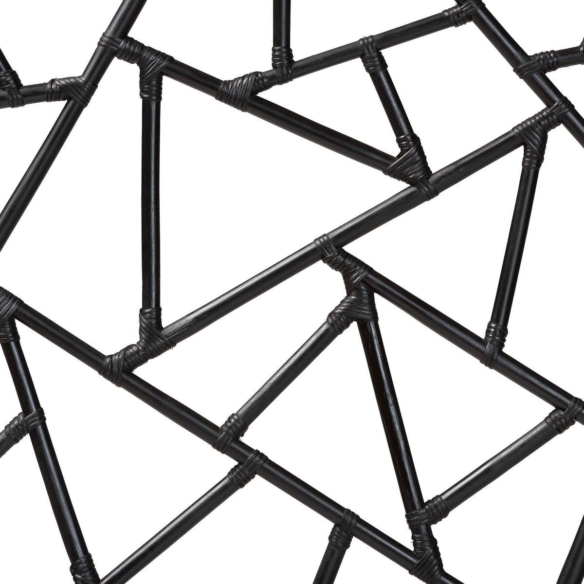 bali & pari Queen Size Frydel Rattan Standalone Headboard Black - thumbnail 5