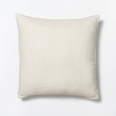 Photo 1 of 2 Chambray Throw Pillow with Lace Trim - Threshold™ designed with Studio McGee