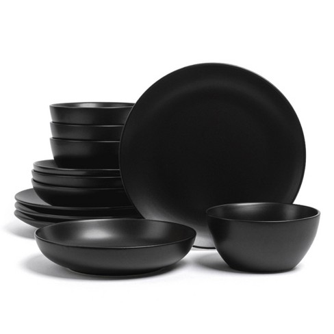 over&back 12pc Coupe Hand-Finished Stoneware Dinnerware Set Semi-Matte - image 1 of 4