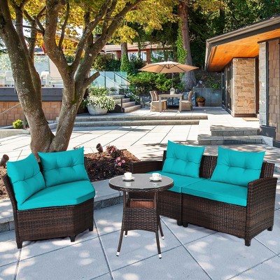 Turquoise Outdoor Furniture Target, Turquoise Wicker Outdoor Furniture