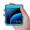 Nakedcellphone Slim Case for Motorola RAZR+ 2023 (RAZR PLUS) - Grid Texture - 4 of 4