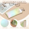 Unique Bargains Travel PU Leather Soft Squeeze Top Sunglass Pouch Organizer 2 Pcs - 3 of 4