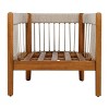 Set of 2 Boho Acacia Wood Outdoor Club Lounge Chairs with Rope Accents and Cushions for Porch or Garden-Cuddlewood - 3 of 4