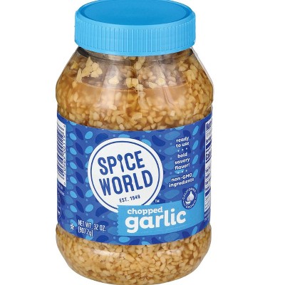 Spice World Chopped Garlic, 32 oz (Pack of 2)