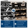 Shoe Storage Cabinet with 4 Flip Drawers, Freestanding Hidden Shoe Rack Organizer, Slim Fluted Shoe Organizer Cabinet for Living Room Bedroom Hallway - 4 of 4