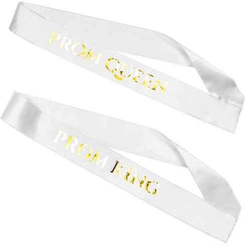 prom king and queen sashes