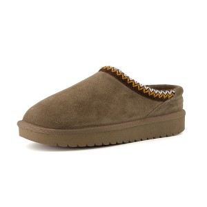 CUSHIONAIRE Keto Womens Slippers Slip-On Suede Mule Slipper - Cozy & Stylish, Memory Foam & Faux Fur Lining, Wide Widths Available - 1 of 4