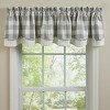 Park Designs Gray Buffalo Check Lined Valance 16"L - image 2 of 3