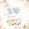 JDICTION Heart Shaped Silicone Molds for Resin Candles, Candlesticks, Jewelry Casting, Valentine's Day Crafts - 2 of 4