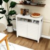 Syemin Decorative Storage Cabinets, 2 Door Storage Cabinet Sideboard, Suitable for Living Room, Entryway and Kitchen Dining Room, - 3 of 4