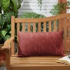 13"x20" Sunbrella Outdoor Throw Pillow Ruby: Hexagonal Dot Design, UV & Weather-Resistant Acrylic, Polyester Fill - 2 of 3