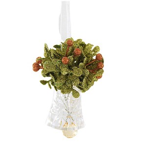 Ganz 3.5 Inch Teeny Krystal Harvest Bell Fall Tree Ornament , Kissing Krystals (1PC) - 1 of 3