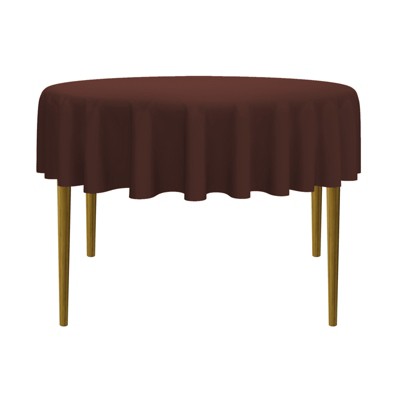 Lann's Linens 10-Pack Polyester Fabric Tablecloth for Wedding, Banquet, Restaurant - Round