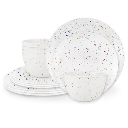 Zak Designs Confetti 12-piece Eco-friendly Dinnerware Set : Target