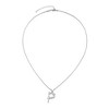 Adornia Silver Plated Mixed Stone Crystal Initial Necklace - 3 of 3