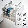 LunaLulinlk Lid Organizer Pot Lid Organizer Pot Lid Rack Holder Suitable, Reusable Containers in Cabinet Pantry - 4 of 4