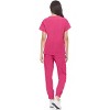 Hey Collection Womens Stretch V-Neck Jogger Scrubs Set, Medical Nursing Tops with Four Pocket Pants - 2 of 4