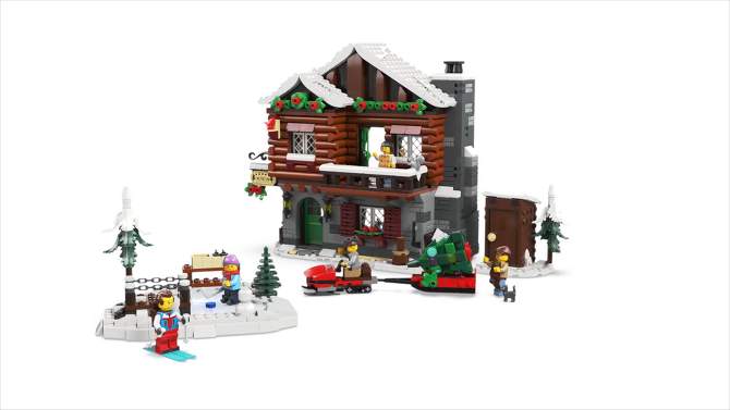 LEGO Icons Alpine Lodge Model Building Kit 10325, 2 of 9, play video