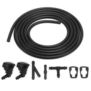 Unique Bargains Front Windshield Washer Nozzles Kit for Ford Focus 2.2 Meters Windshield Washer Hose with 3 Pcs Connectors Replaces 8S4Z17603AA - 1 of 4