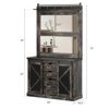 5 - In - 1 Hall Trees Multifunctional Unit With Shoe Storage, Adjustable Side Stand - 2 of 4