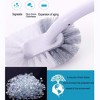 Curved Toilet Bowl Brush and Holder Set - For Deep Cleaning Under the Rim, Compact and Easy-to-Use Bathroom Cleaner - 4 of 4