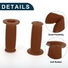 Unique Bargains Bike Handlebar Grips Covers 3.35" Brown 1 Pair - 3 of 4
