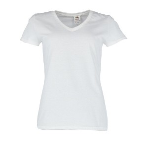 Fruit of the Loom Women's Cotton V Neck Tee Shirt - 1 of 3