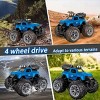 INFURNIC Toy Vehicles Bigfoot Stunt Car Racing Toy Extreme Action Fun for Kids Outdoor Play, Blue, 5.85"*5.46"*8.19" - 2 of 4