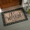Evergreen Scroll Cutout Embossed Floor Mat Indoor Outdoor Rubber Tray 2'x3' Fits Embossed Doormats Size 30"x18" Black - 4 of 4