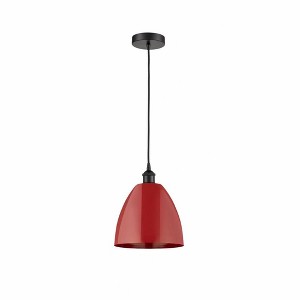 Plymouth Dome - 1 Light Cord Hung Mini Pendant In Industrial Style-12.88 Inches Tall and 9 Inches Wide - 1 of 1
