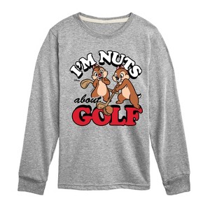 Boys' - Disney - I'm Nuts About Golf Long Sleeve Graphic T-Shirt - 1 of 4