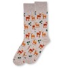 Memoi Men's Oh Deer Bamboo Blend Novelty Crew Socks - 3 of 4