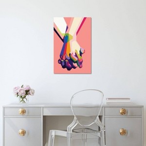 iCanvas Hold My Hand by Dayat Banggai Canvas Print Wall Art - 1 of 3