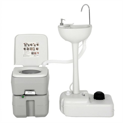 White for sale online COSTWAY 5 Gallon Portable Wash Sink 