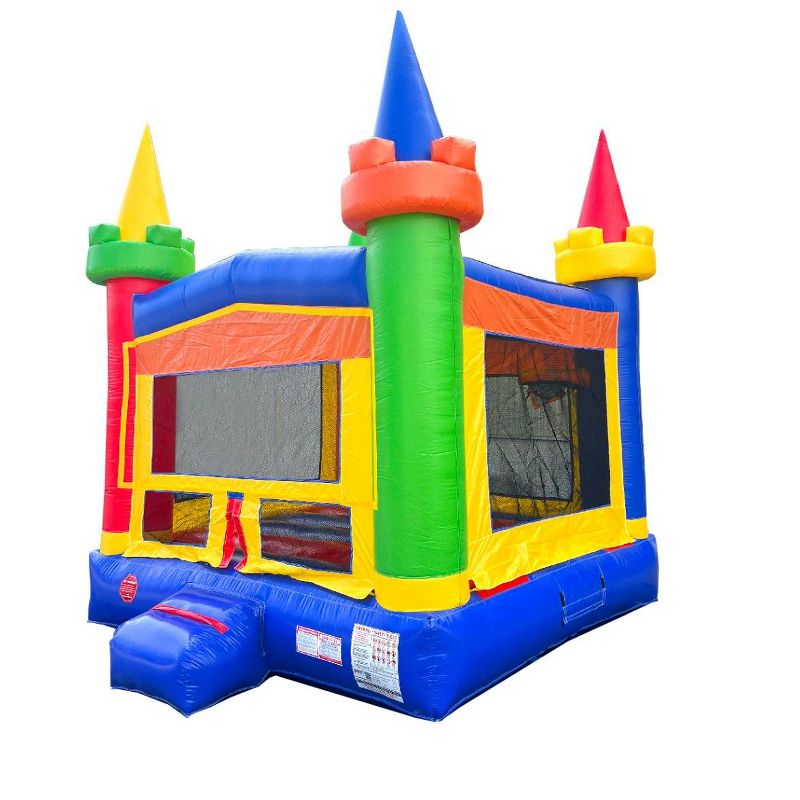Pogo Bounce House Crossover Kids Inflatable Bounce House with Blower, Rainbow Modular, 2 of 7