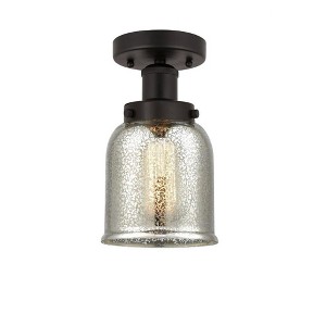 Bell - 1 Light Semi-Flush Mount In Industrial Style-8.25 Inches Tall and 6.5 Inches Wide - 1 of 1