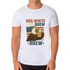 Men's Red White and Brew 4th of July America Adult T-Shirt - 2 of 4
