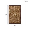 Gulches Rustic Natural Wood Slice Mosaic Wall Art - 3 of 4