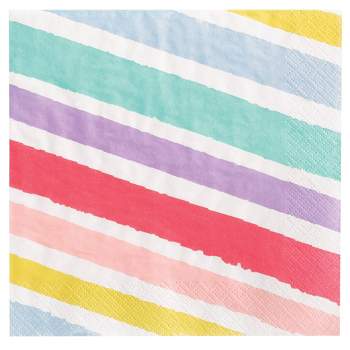 30ct Striped Lunch Napkins Two Ply - Spritz™