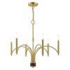 Livex Lighting Wisteria 6 - Light Chandelier in  Satin Brass - 4 of 4