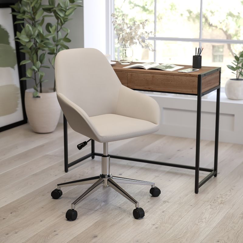 Merrick Lane Home Office Bucket Style Chair with 360 Degree Rotating Swivel, 3 of 23