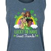 Women's - Barbie - Lucky To Have Great Friends Graphic Racerback Tank - 2 of 4
