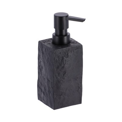 Black Stone Effect Resin Hand Soap and Lotion Dispenser