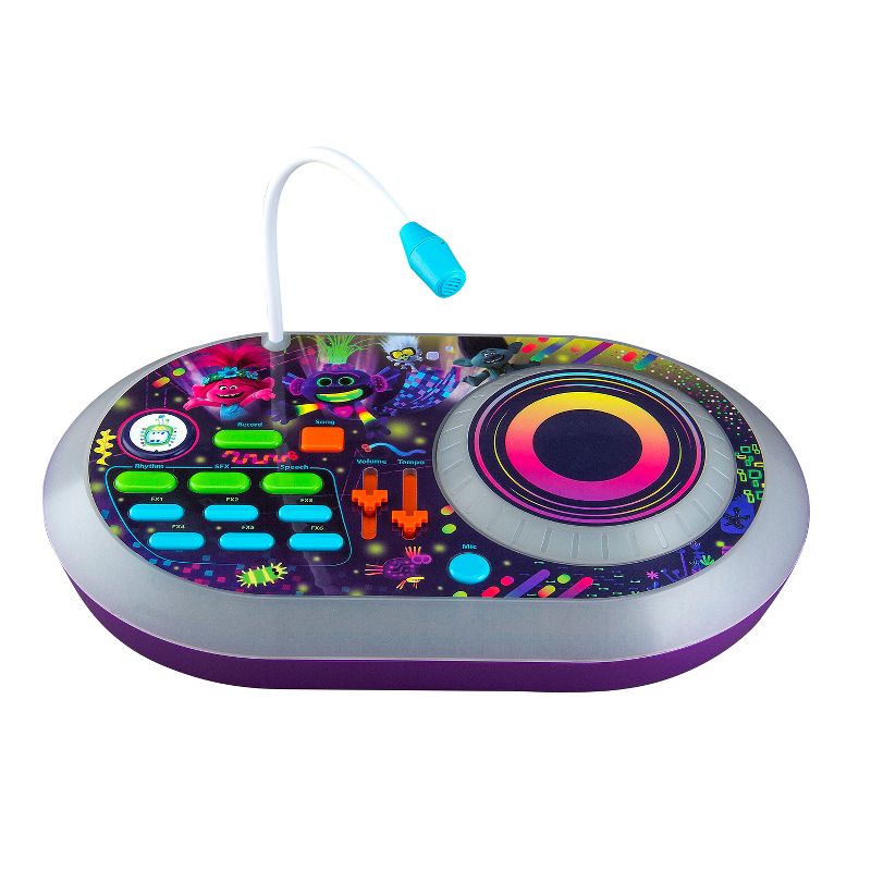 eKids Trolls DJ Mixer Toy Turntable for Kids and Fans of Trolls Toys – Multicolor (TR-625.EMV0MOL), 1 of 4