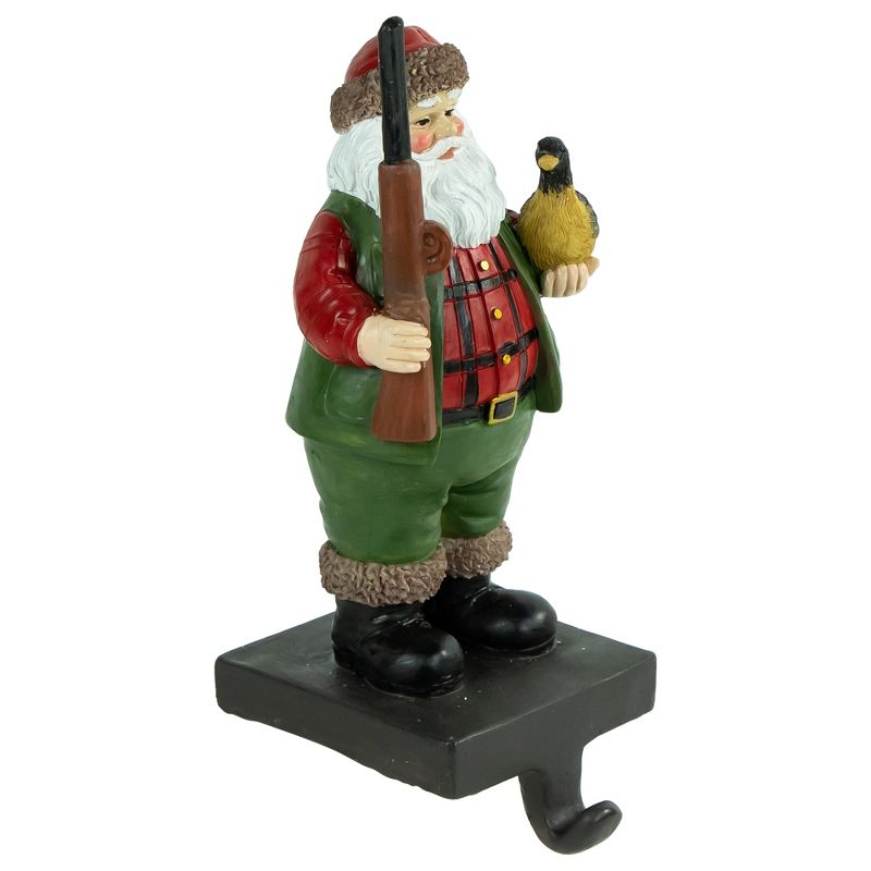 Northlight 8.5" Hunter Santa with Duck Christmas Stocking Holder, 2 of 5